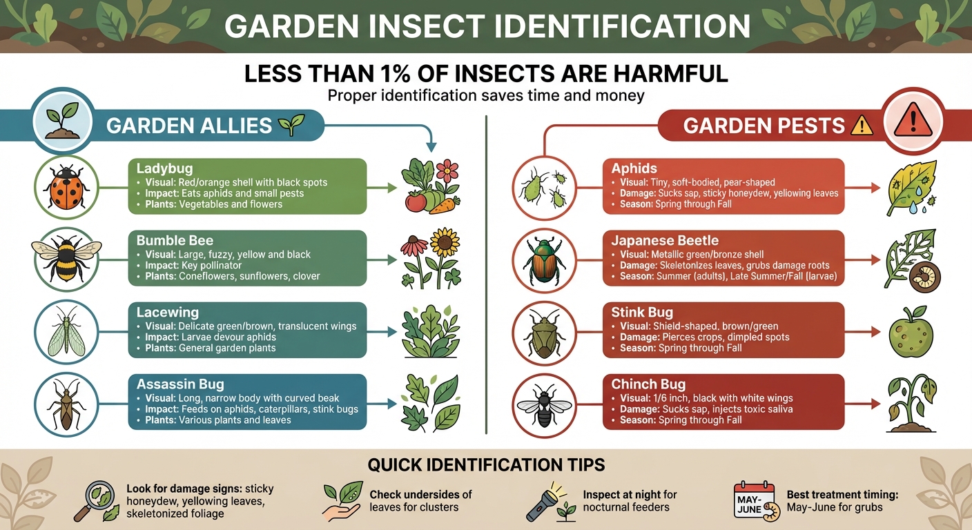 Helpful vs Harmful Garden Insects in Maryland: Visual Identification Guide