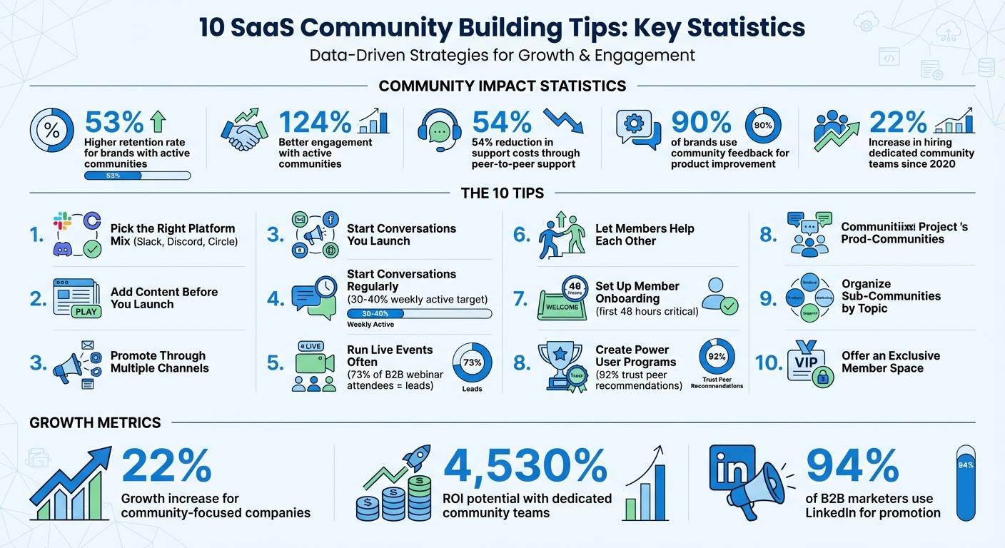 SaaS Community Building: Key Statistics and Impact Metrics