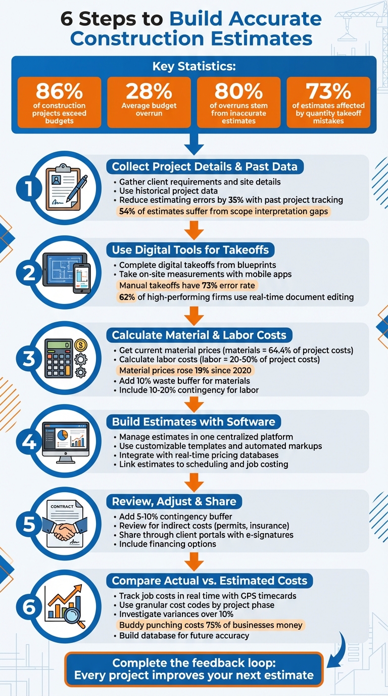 6 Steps to Build Accurate Construction Estimates for Residential Contractors