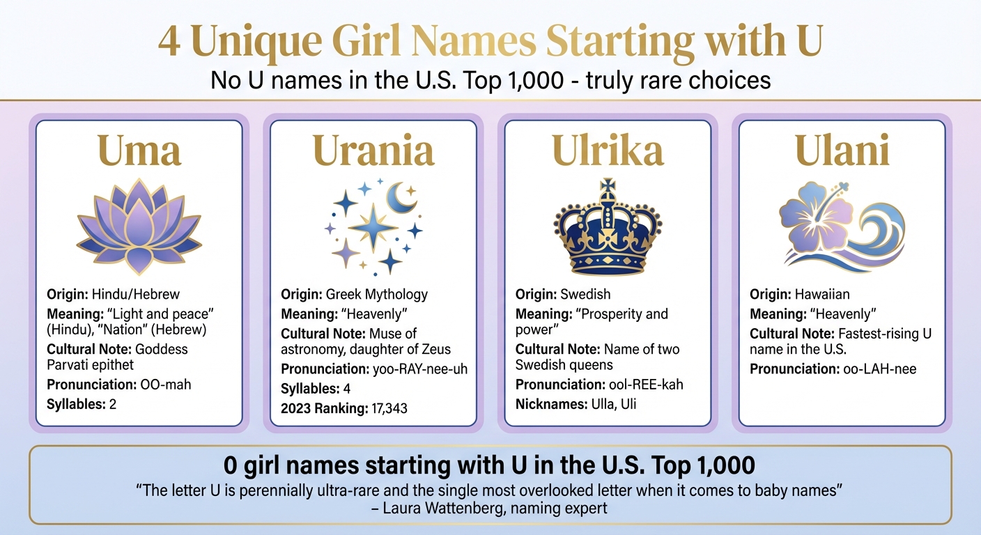 4 Unique Girl Names Starting with U: Origins, Meanings, and Cultural Significance