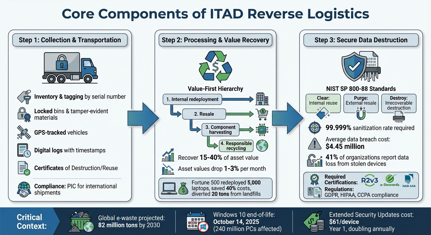 ITAD Reverse Logistics: 3-Step Process for Secure IT Asset Disposition