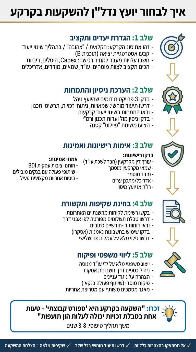 תהליך בחירת יועץ נדל
