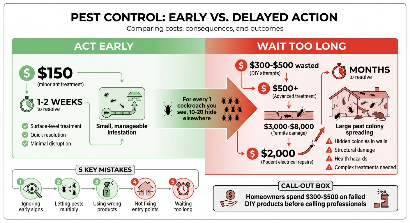 Cost Comparison: Early vs Delayed Pest Control Action