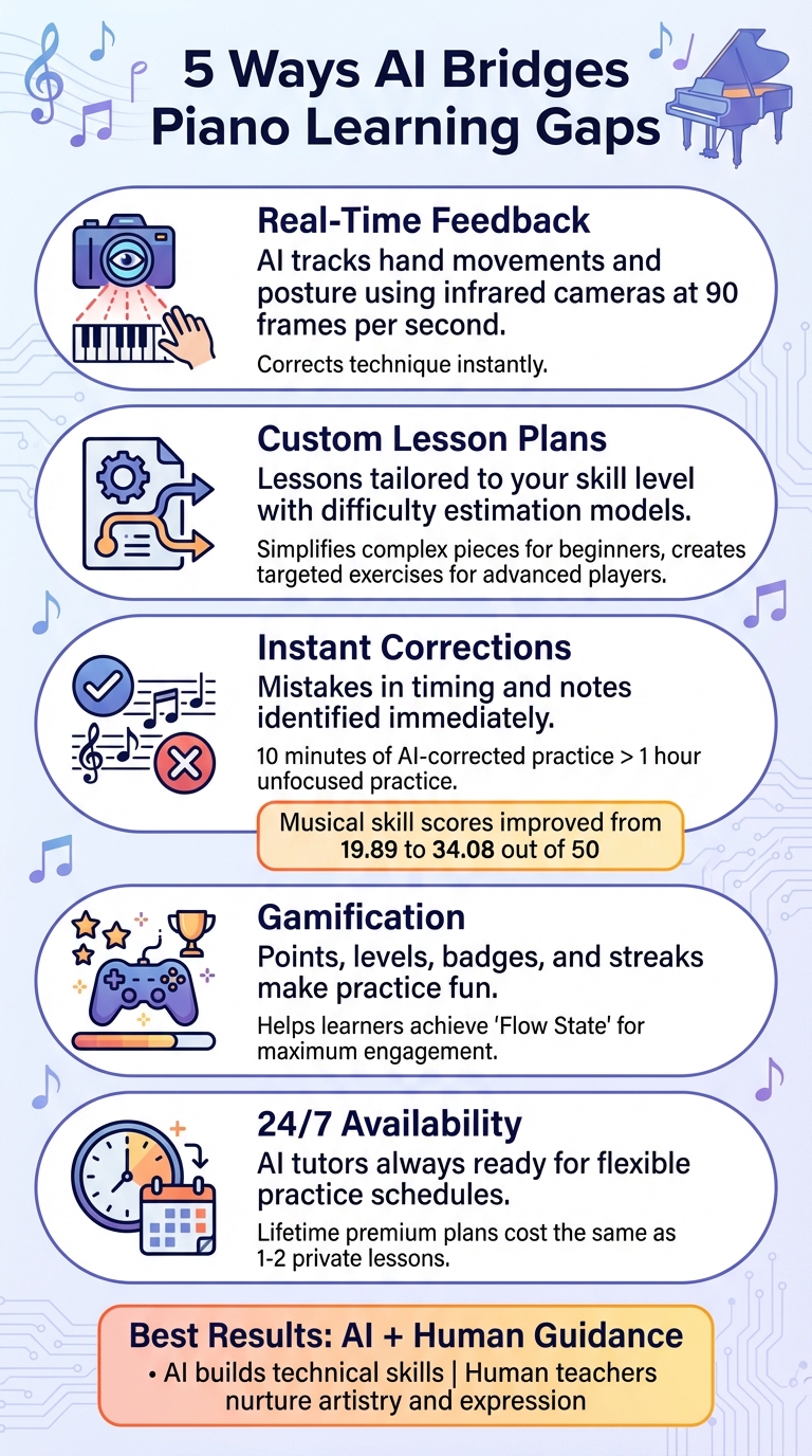5 Ways AI Transforms Piano Learning: Key Benefits and Features