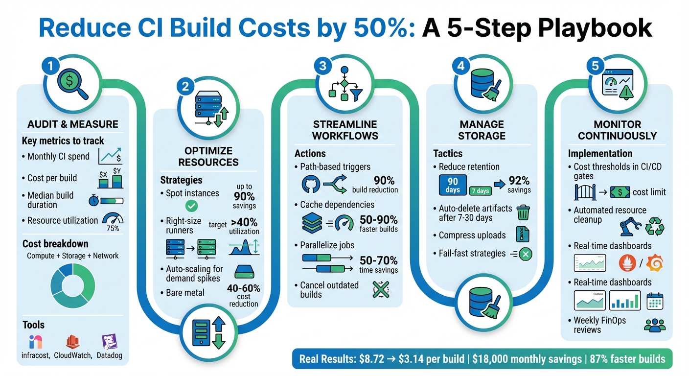 5-Step CI Pipeline Cost Optimization Framework