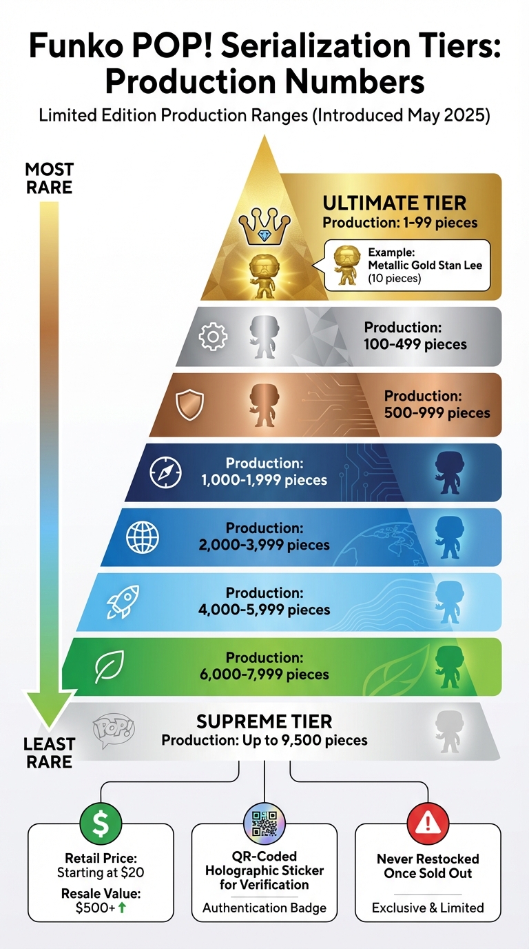 Funko POP Serialization Tiers and Production Numbers