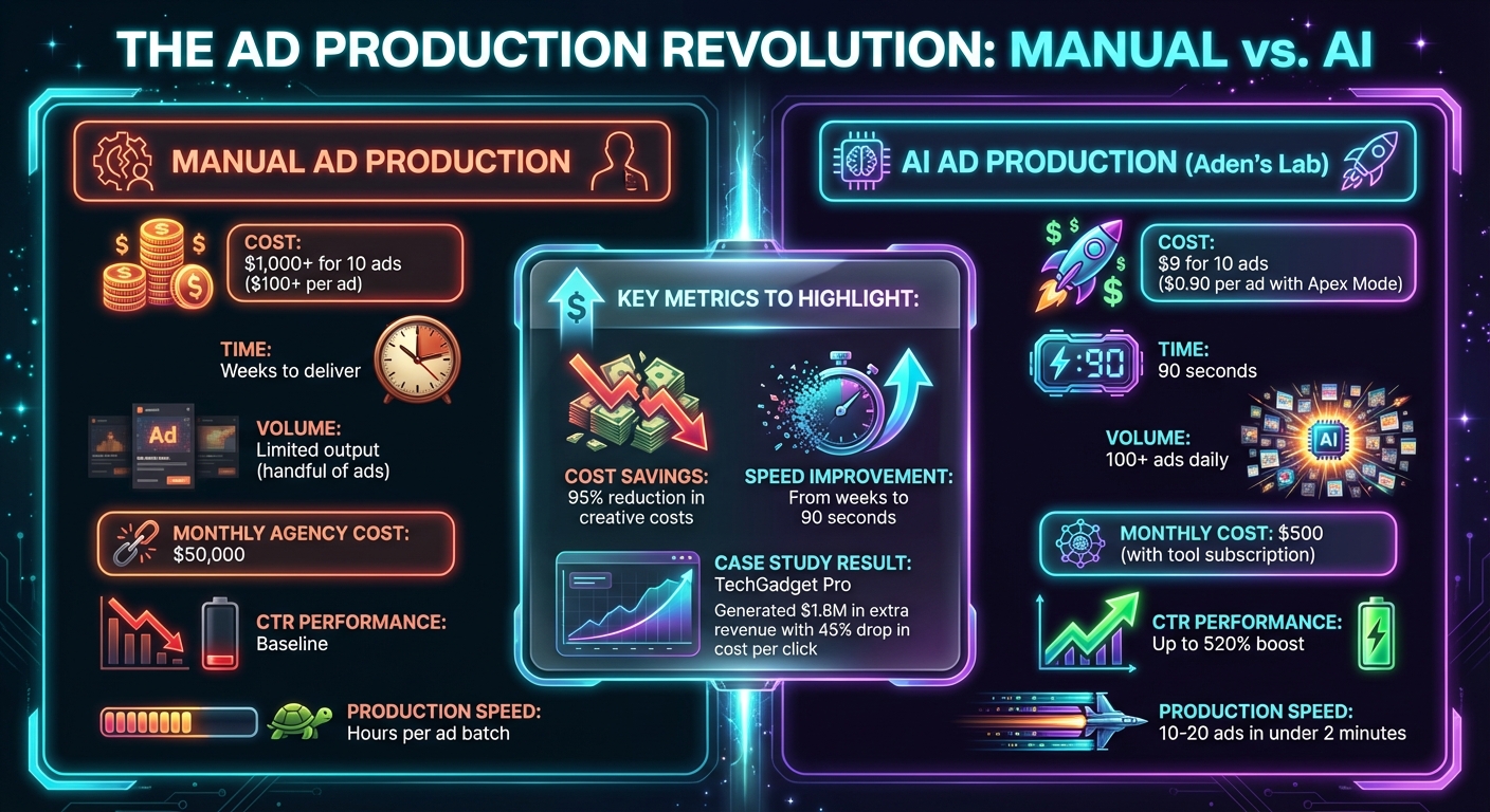 AI vs Manual Ad Production: Cost and Performance Comparison