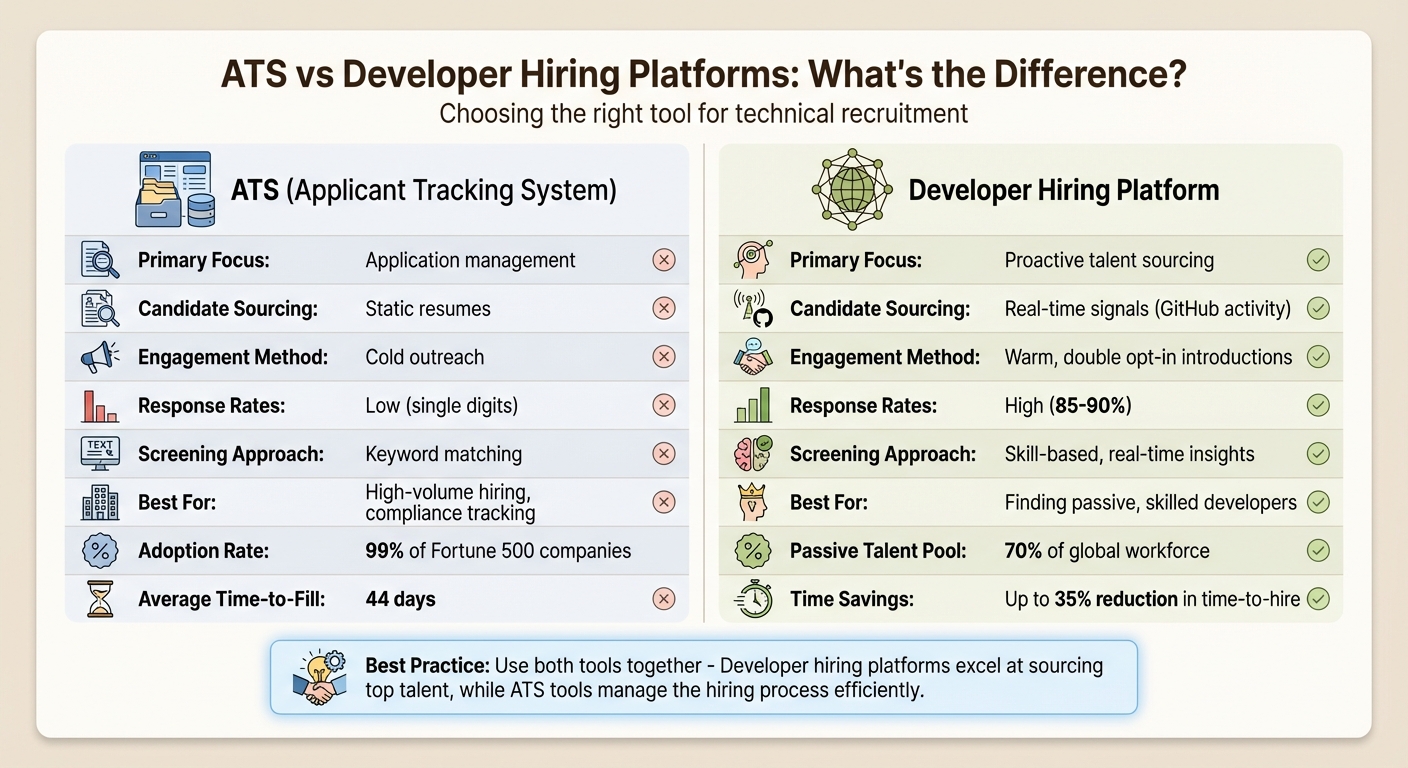 ATS vs Developer Hiring Platform: Feature Comparison Chart