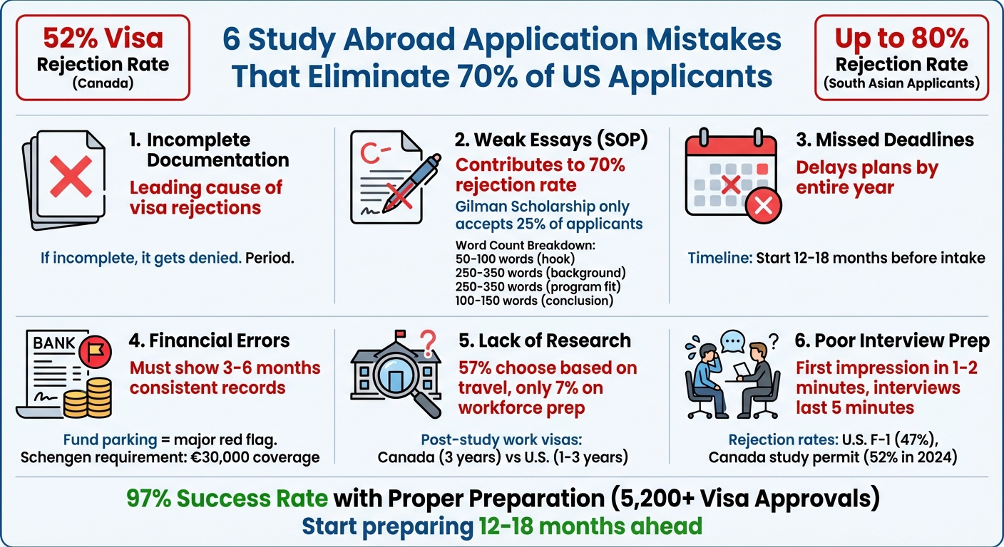 6 Study Abroad Application Mistakes and Their Impact on US Applicants
