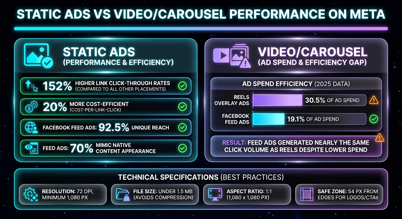 Static Ads vs Video/Carousel Performance: Cost and Engagement Comparison