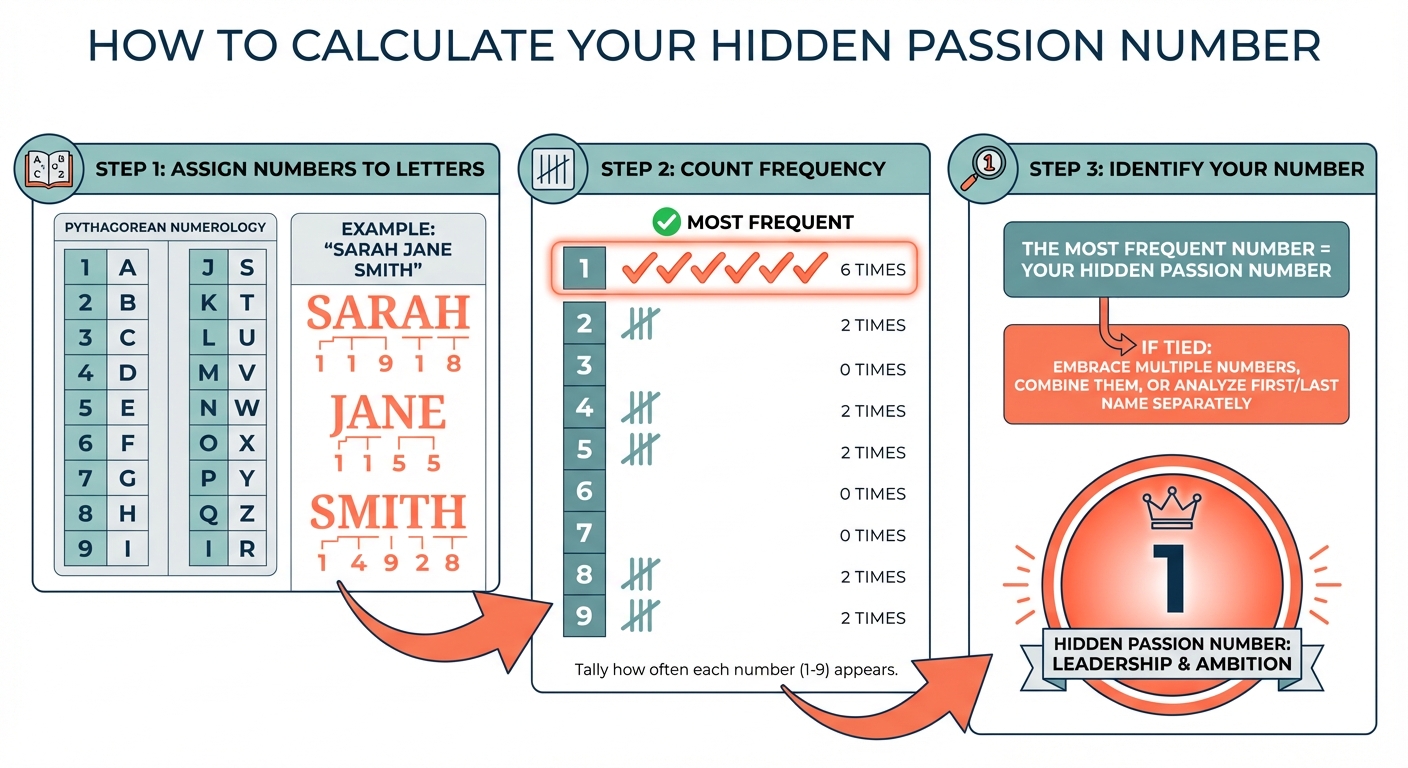 How to Calculate Your Hidden Passion Number in 3 Steps