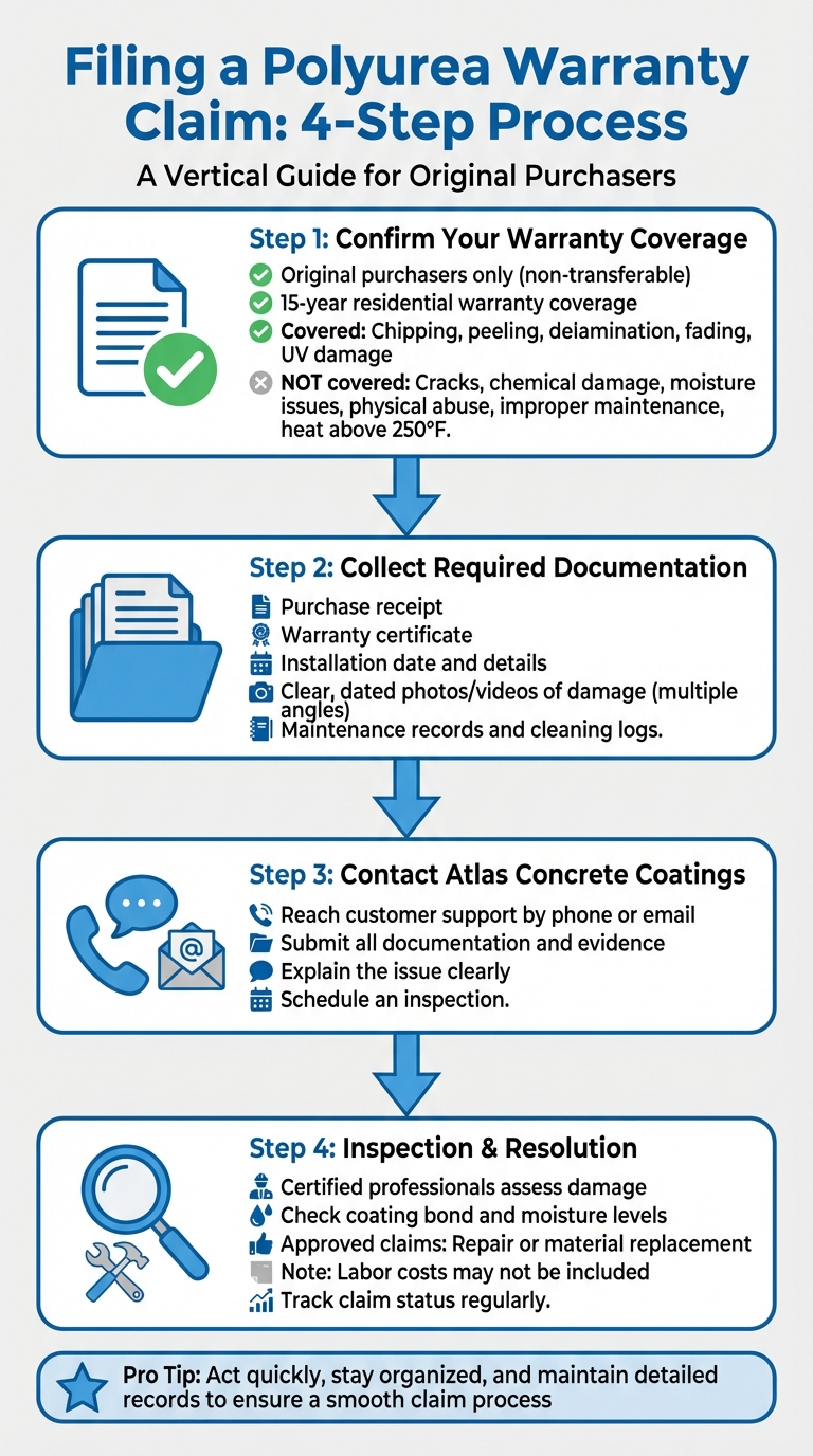 4-Step Process for Filing a Polyurea Warranty Claim