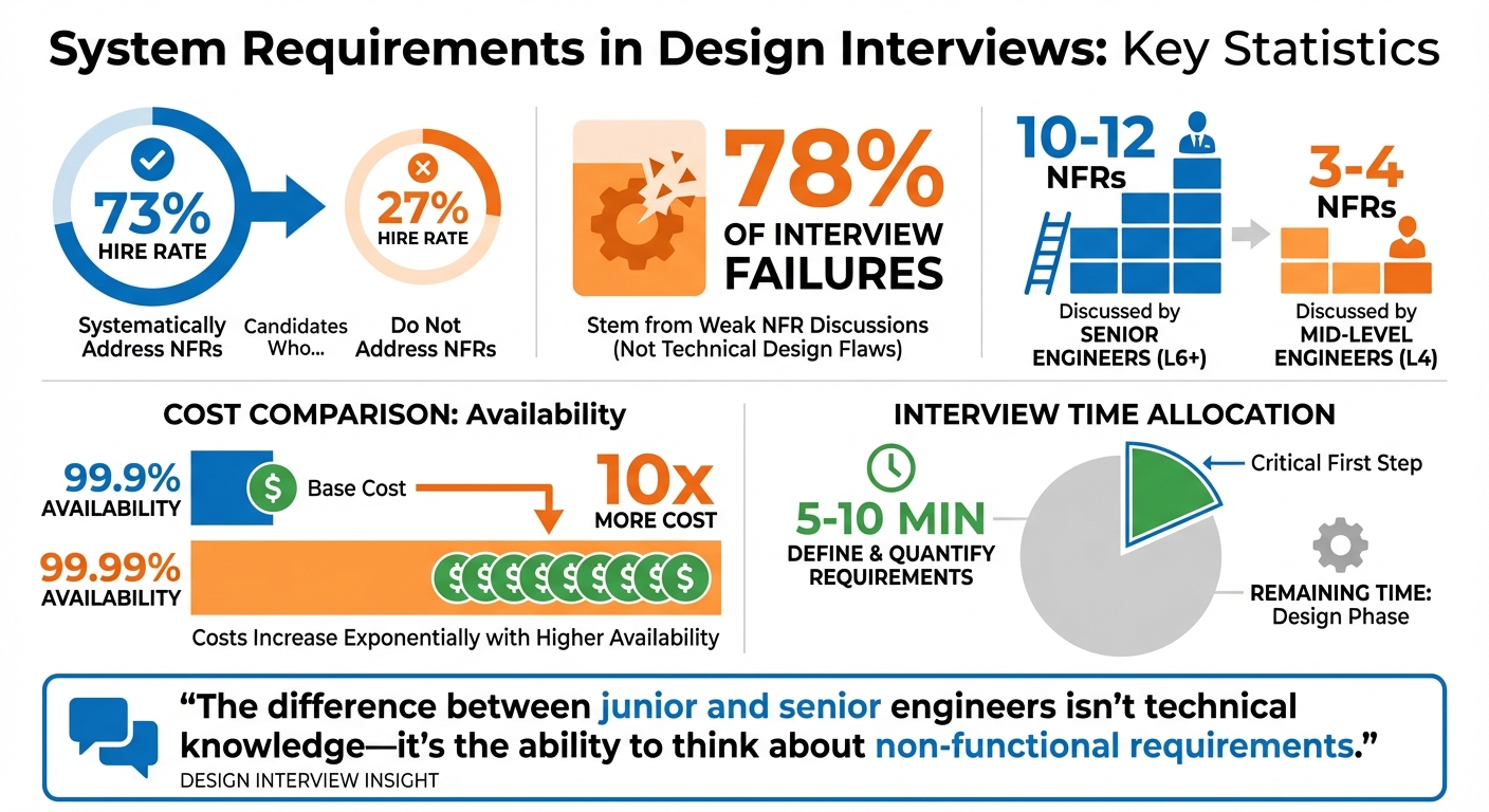 System Design Interview Requirements: Key Statistics and Success Metrics