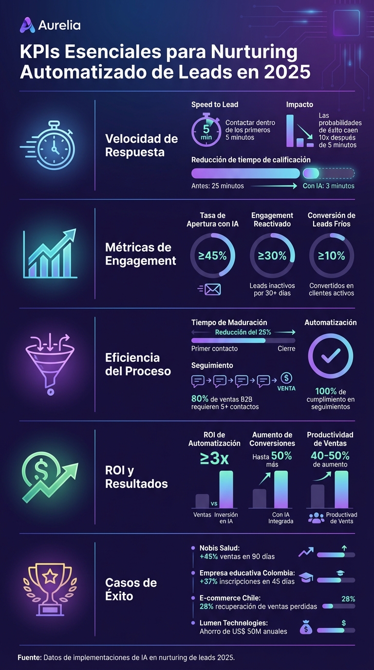KPIs Clave para Nurturing de Leads Automatizado en 2025