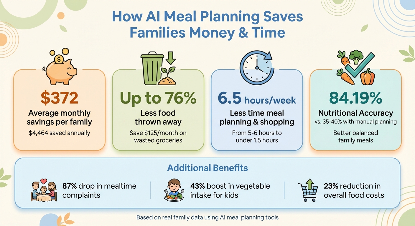 AI Meal Planning Savings: Cost Reduction and Time Savings Statistics