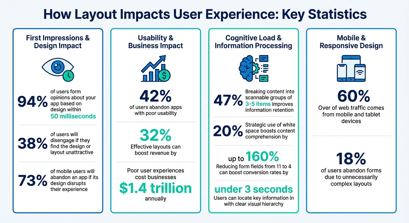 Key UX Statistics for Low-Code App Layout Design
