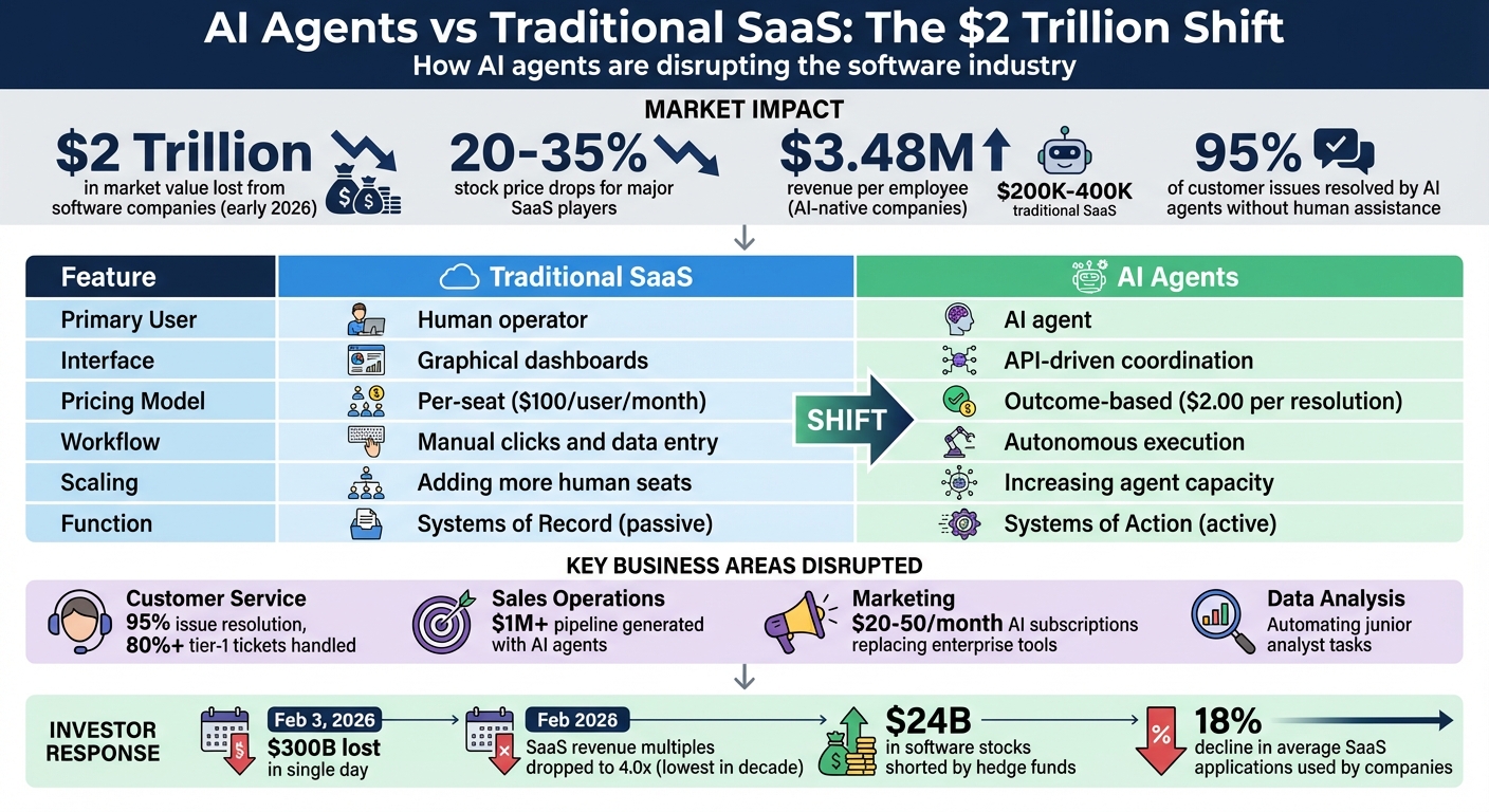 AI Agents vs Traditional SaaS: Key Differences and Business Impact