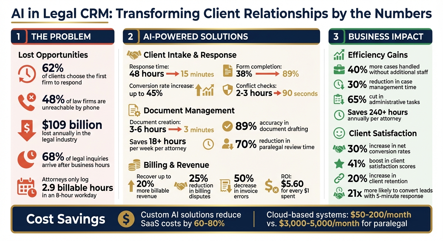 AI-Powered Legal CRM Impact: Key Statistics and ROI Metrics