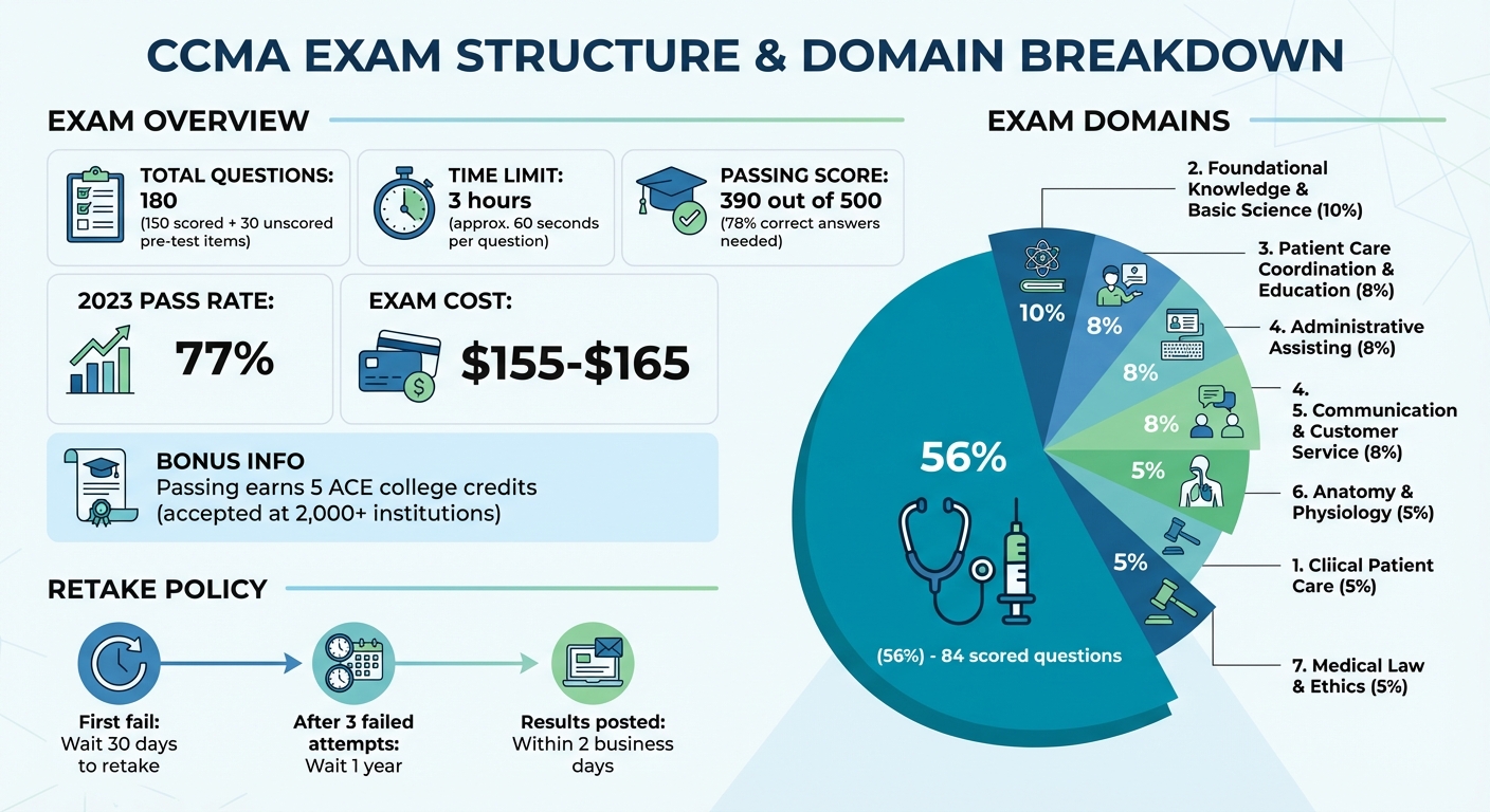 CCMA Exam Structure and Domain Breakdown 2026