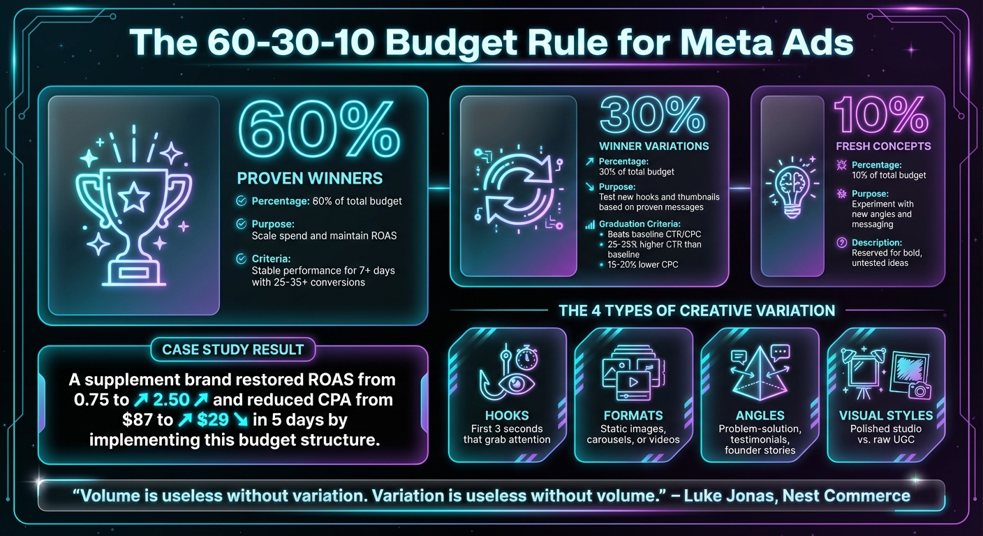 Creative Volume Strategy Budget Allocation Framework for Meta Ads