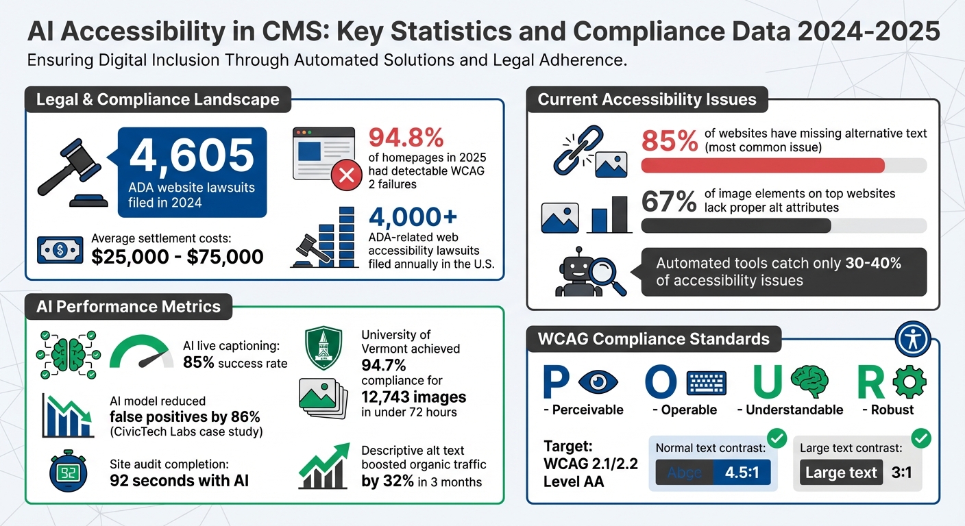 AI Accessibility in CMS: Key Statistics and Compliance Data 2024-2025