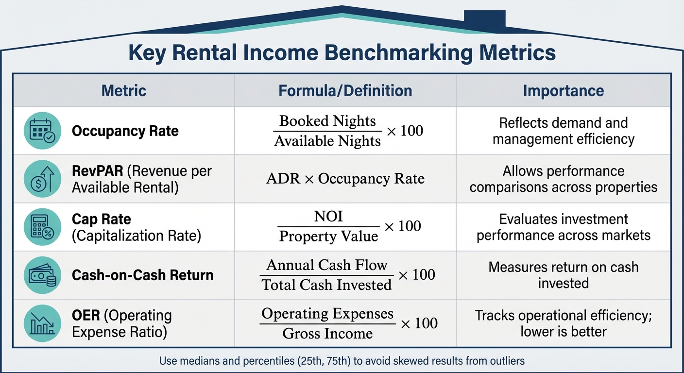 Key Rental Income Benchmarking Metrics: Formulas and Importance