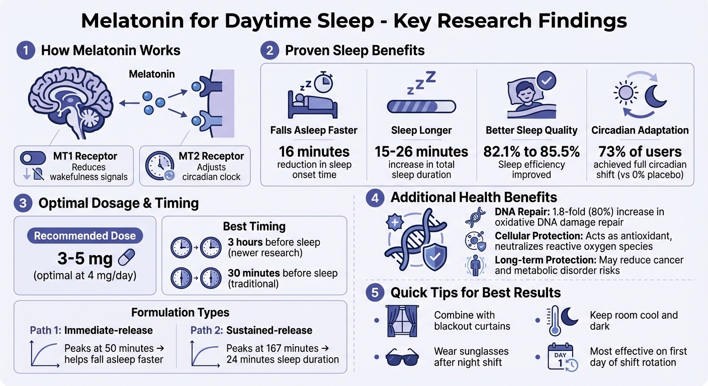 Melatonin Benefits for Shift Workers: Dosage, Timing, and Sleep Improvements