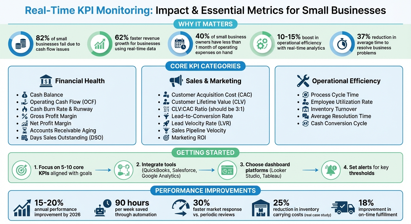 Real-Time KPI Monitoring Benefits and Essential Metrics for Small Businesses