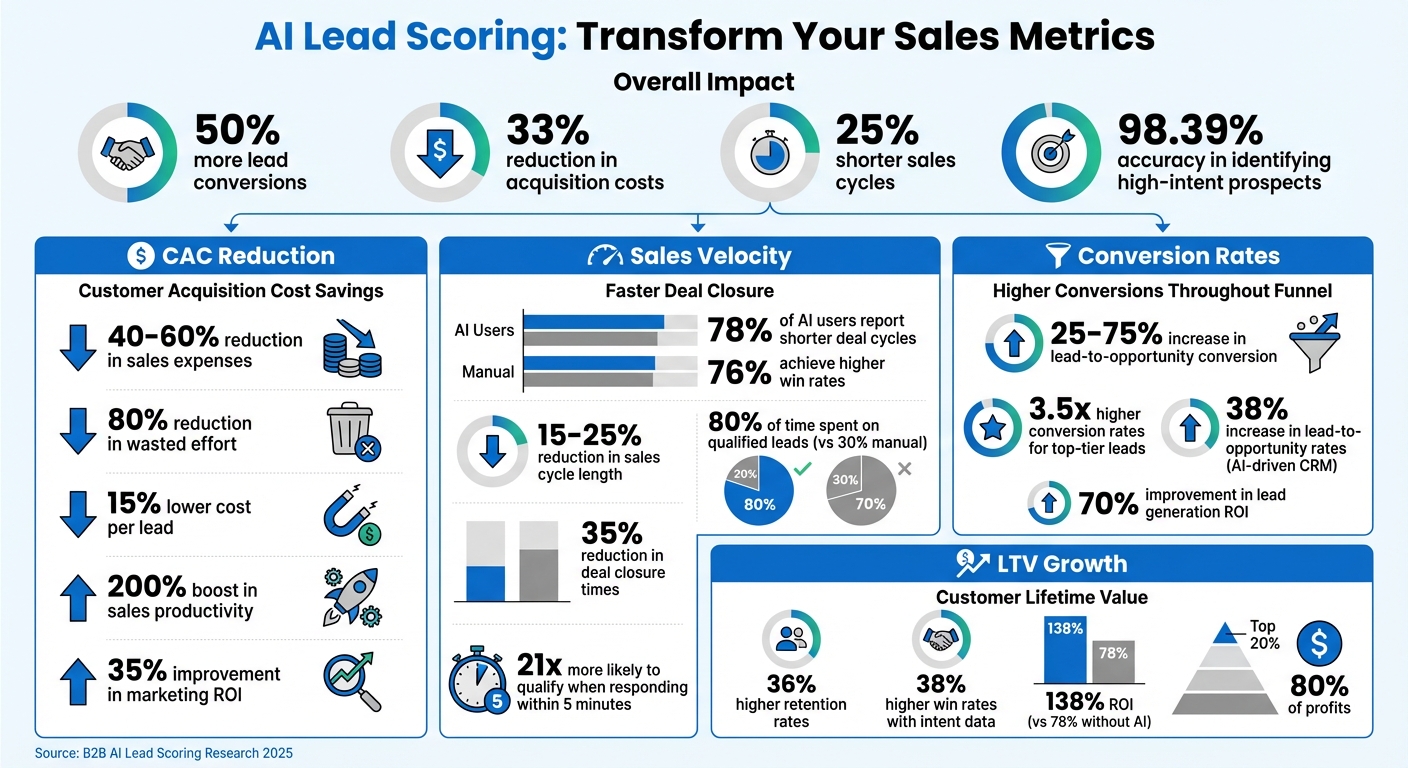 AI Lead Scoring Impact: Key Metrics for CAC, LTV, and Sales Performance