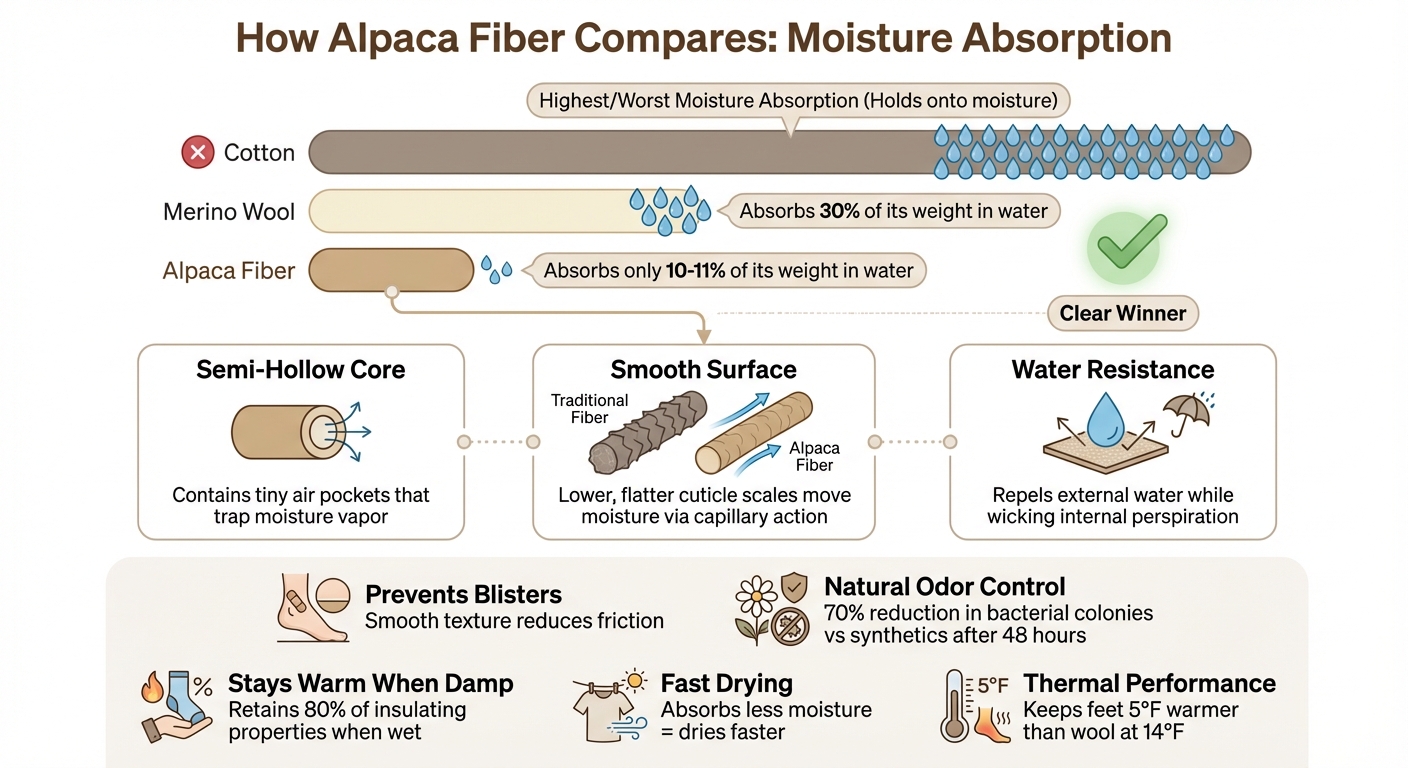 Alpaca Fiber vs Wool vs Cotton: Moisture Absorption Comparison