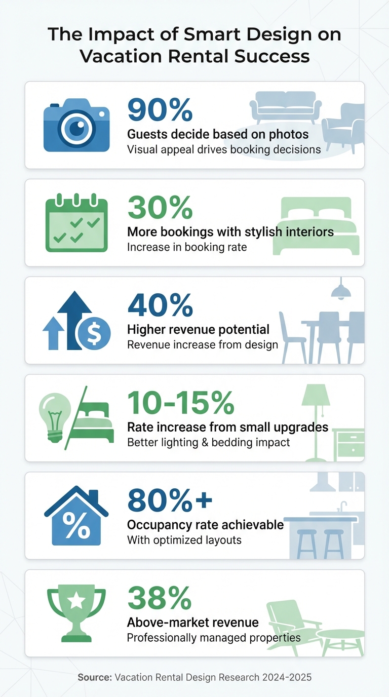 Small Vacation Rental Design Impact: Key Statistics on Bookings and Revenue