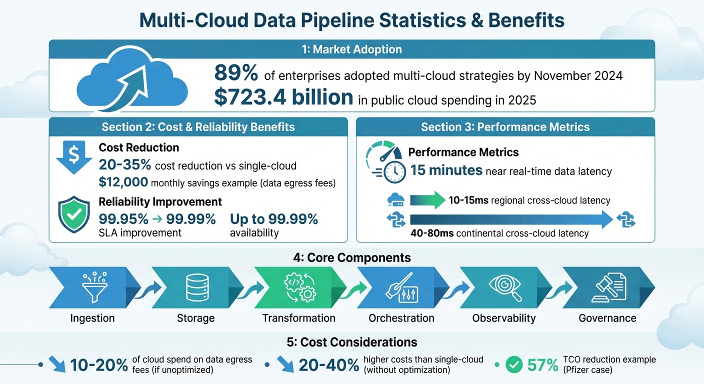 Multi-Cloud Data Pipeline Benefits: Cost Savings, Reliability & Key Statistics