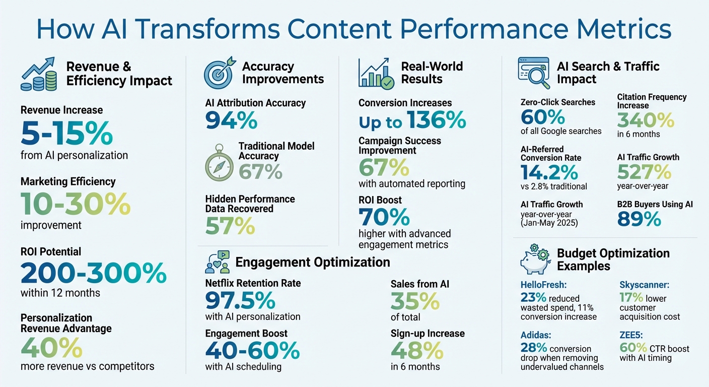 AI-Driven Content Metrics: Key Performance Statistics and ROI Impact