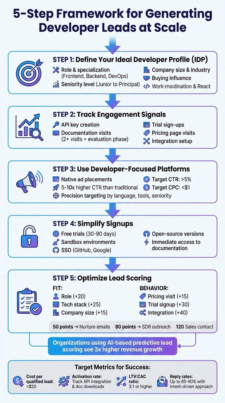 5-Step Framework for Generating Developer Leads at Scale