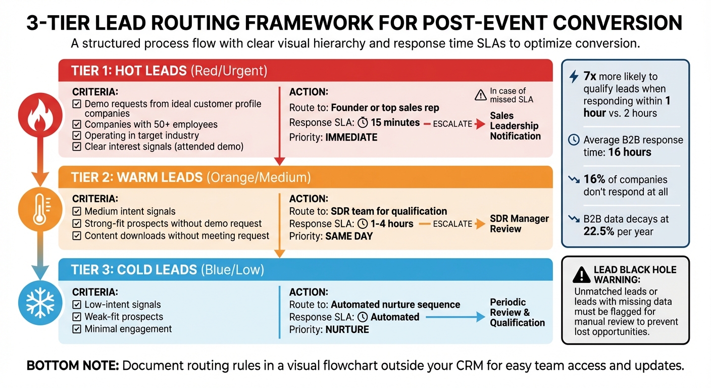 3-Tier Lead Routing Framework for Post-Event Conversion