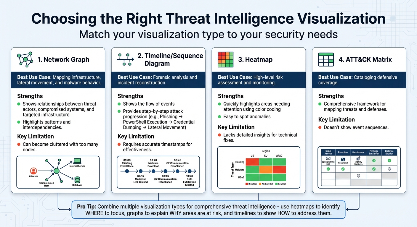 Threat Intelligence Visualization Types: Use Cases and Limitations Comparison