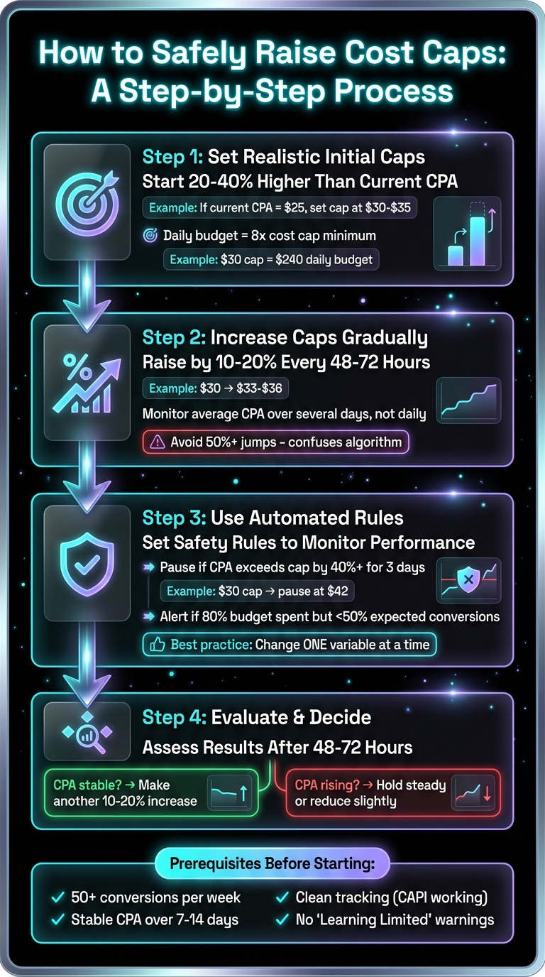 Step-by-Step Guide to Safely Raising Meta Ad Cost Caps