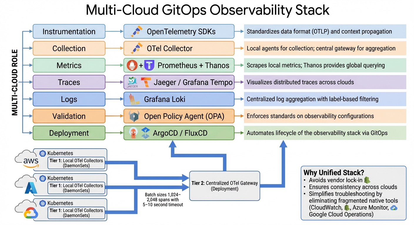 Multi-Cloud GitOps Observability Stack: Recommended Tools and Components