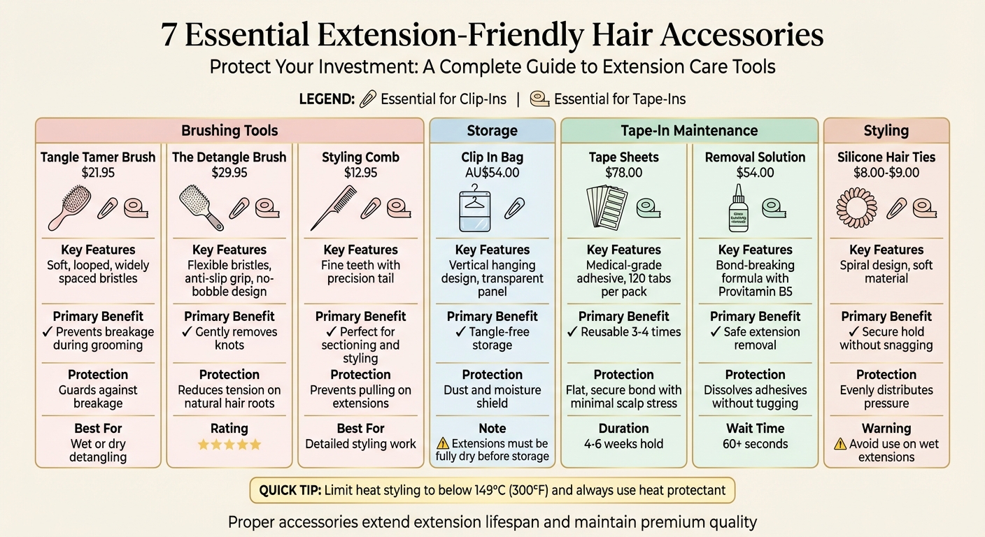 Hair Extension Accessories Comparison: Features, Benefits and Protection Mechanisms