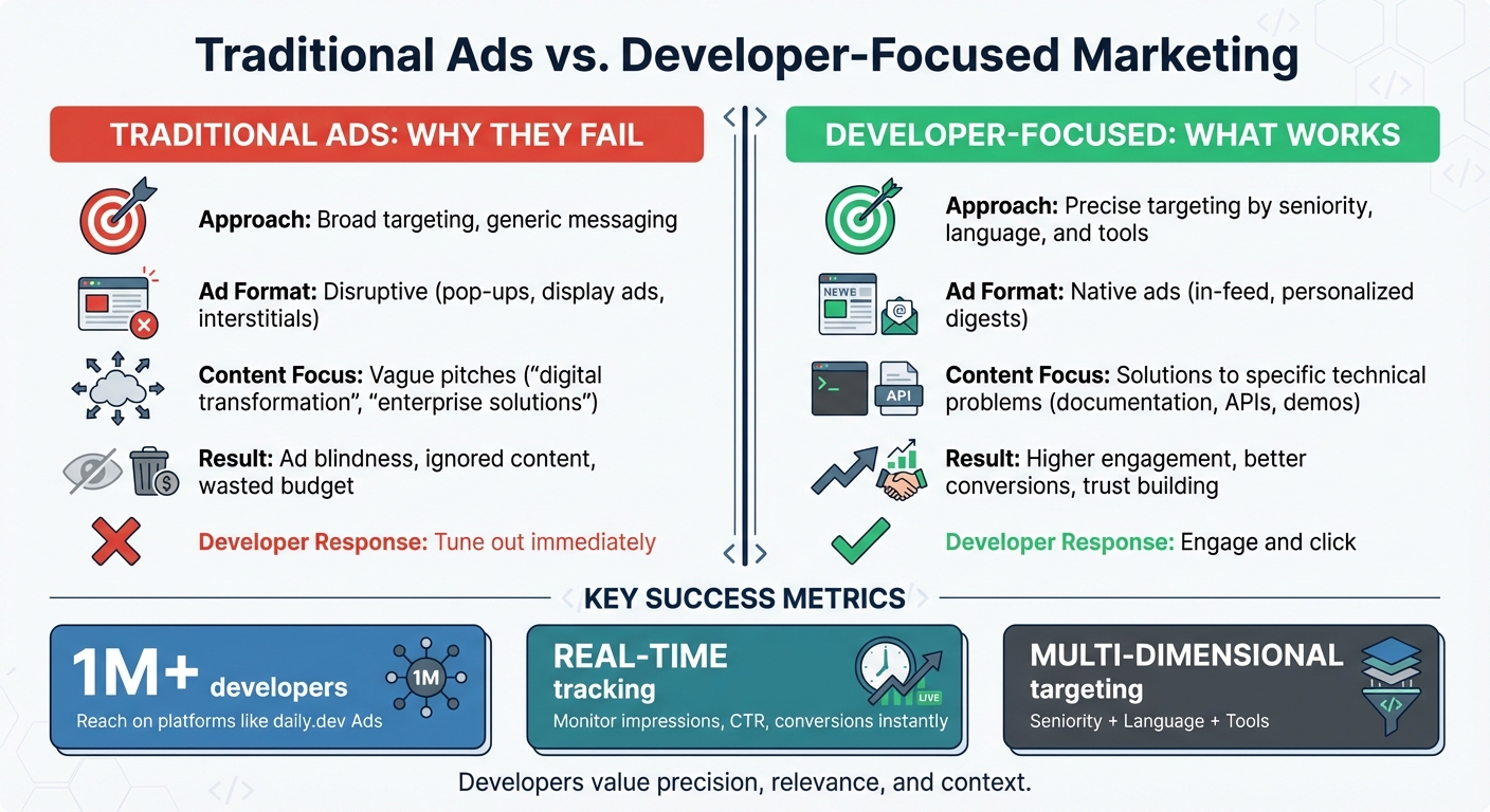 Traditional vs Developer-Focused Marketing: What Works for Developer Demand Generation
