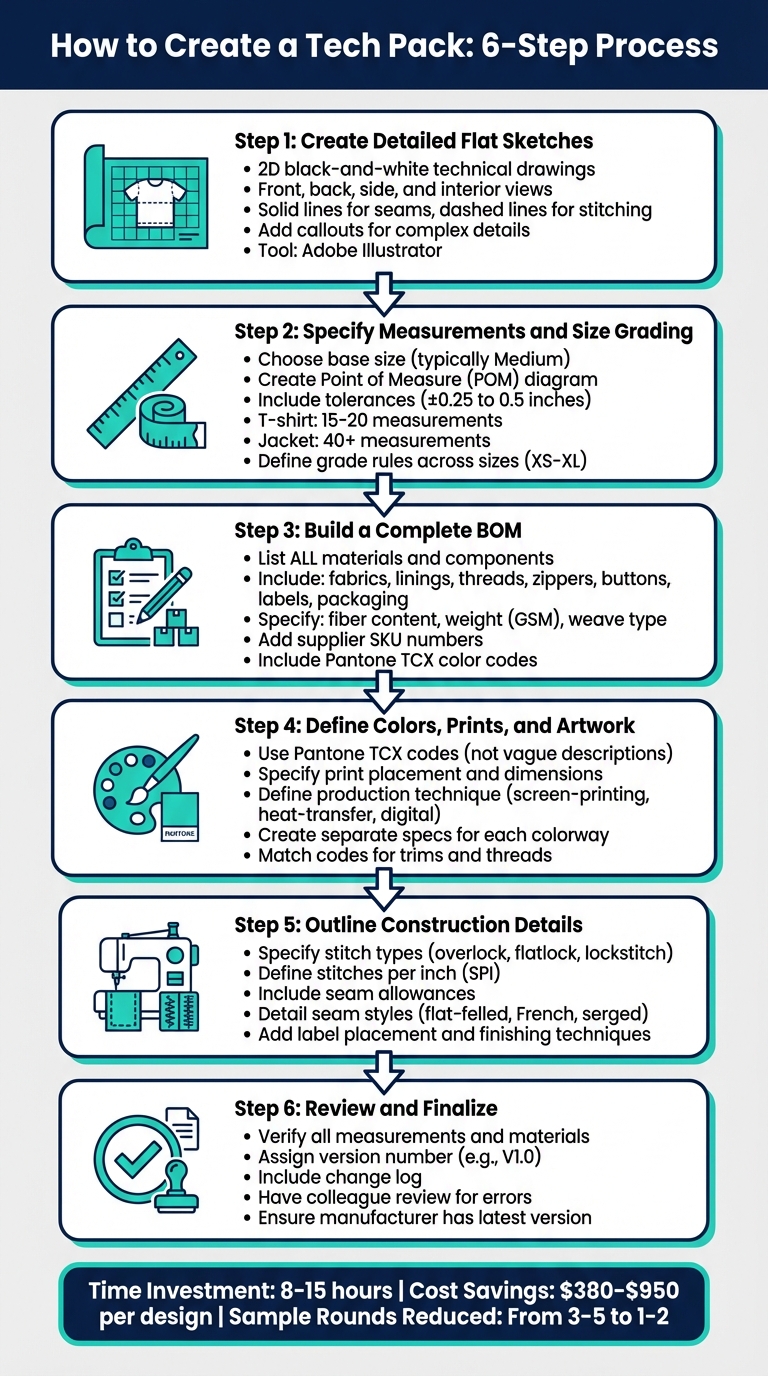 How to Create a Tech Pack in 6 Steps