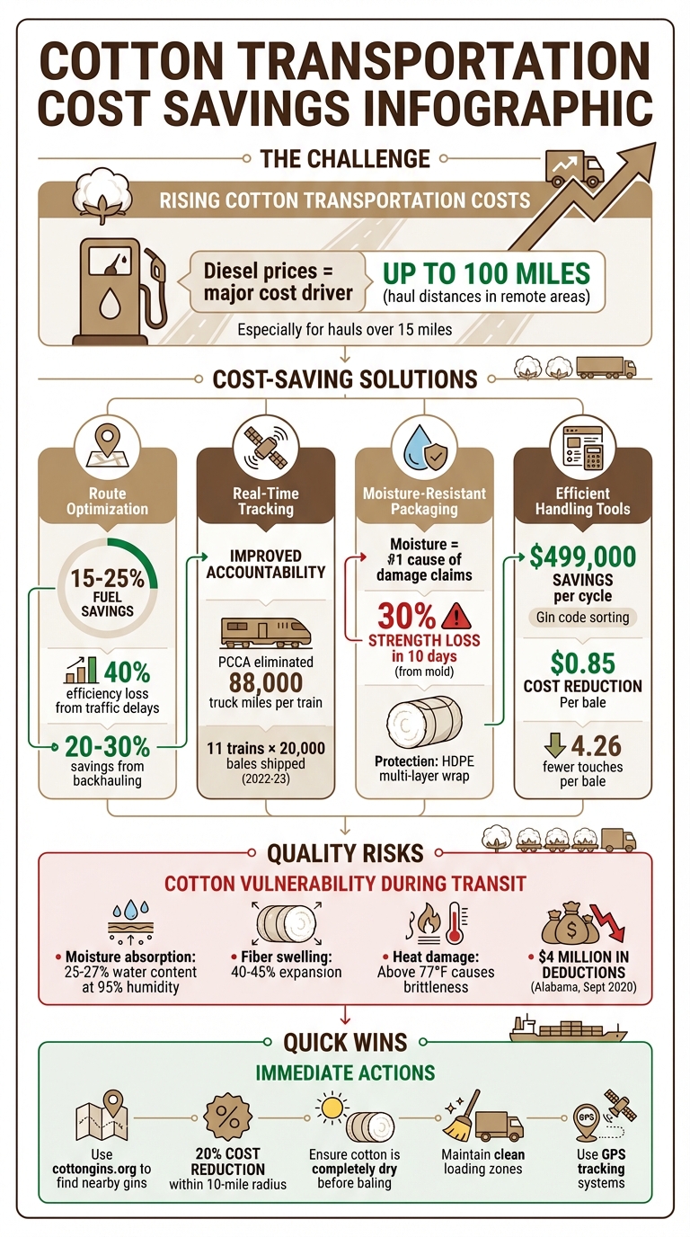 Cotton Transportation Cost Savings: Key Strategies and Statistics