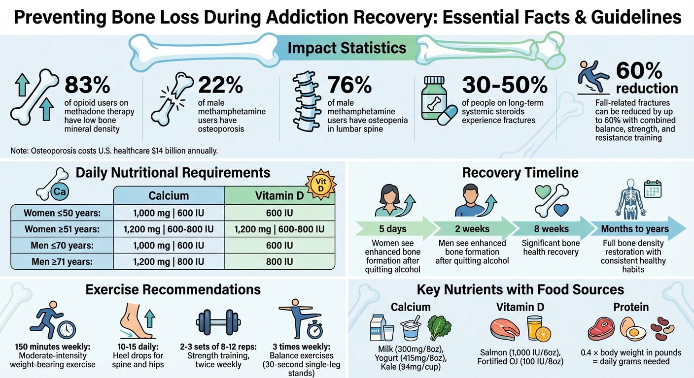 Addiction's Impact on Bone Health: Key Statistics and Recovery Guidelines