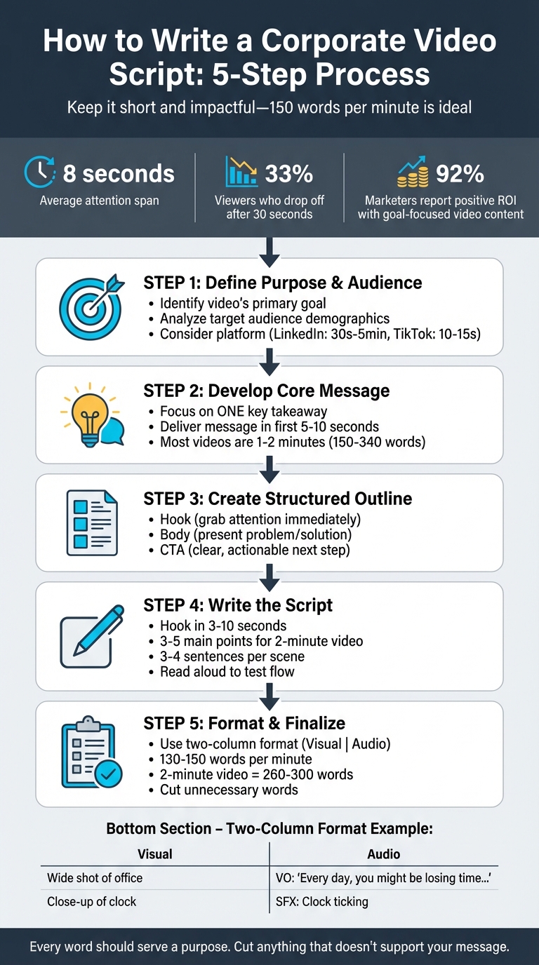5-Step Corporate Video Script Writing Process