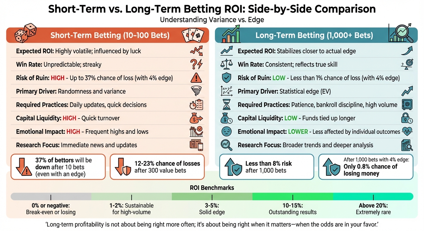 Short-Term vs Long-Term Betting ROI Comparison