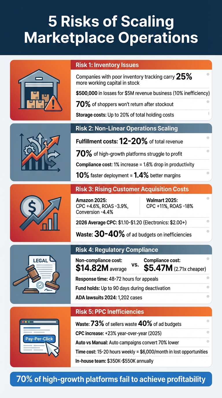 5 Critical Risks When Scaling Marketplace Operations: Key Statistics and Impact