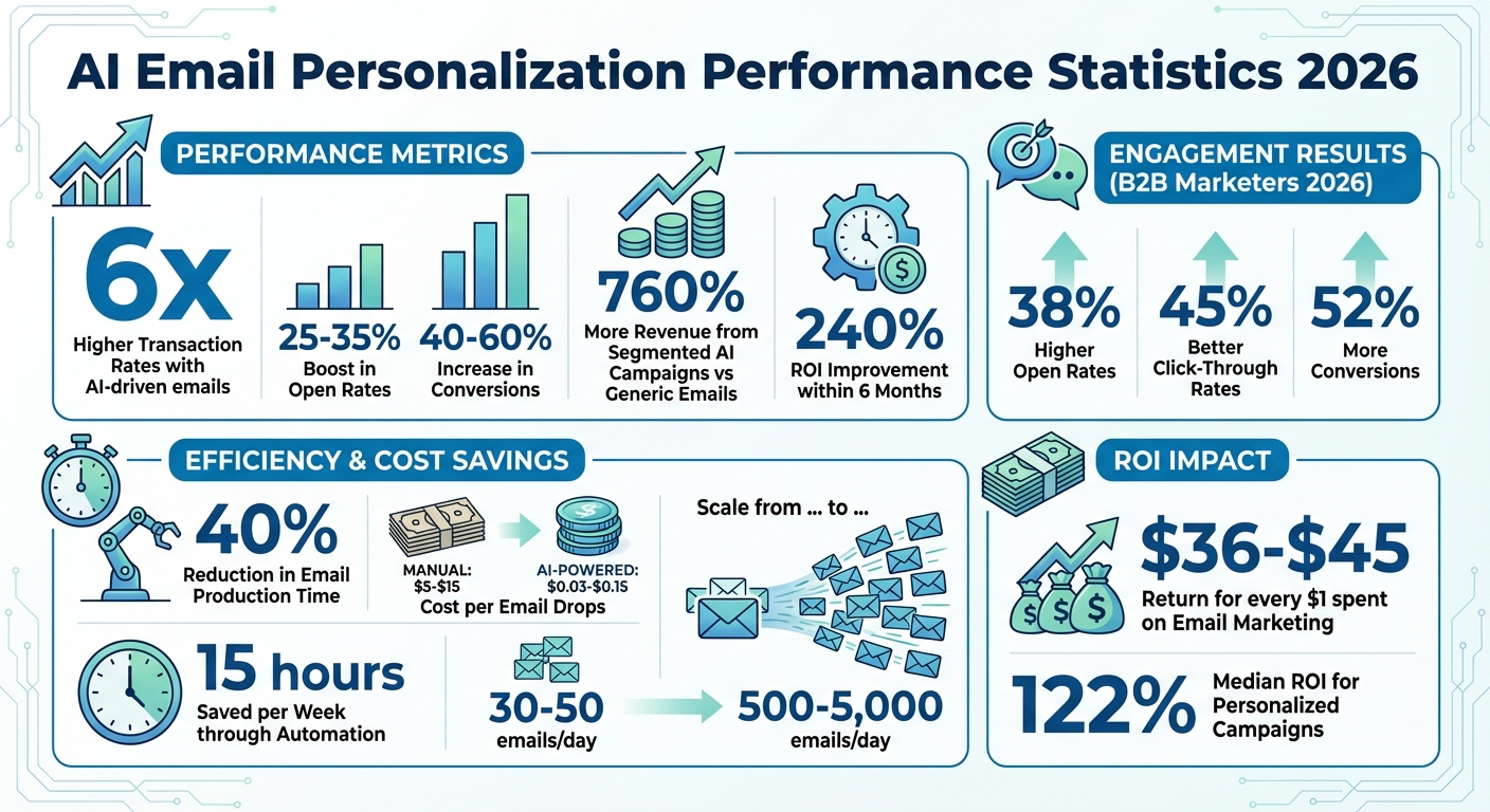 AI Email Personalization Performance Statistics 2026
