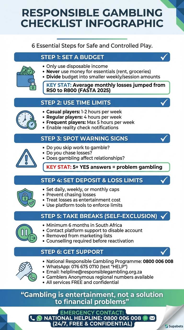 Responsible Gambling Checklist: 6 Essential Steps to Stay in Control