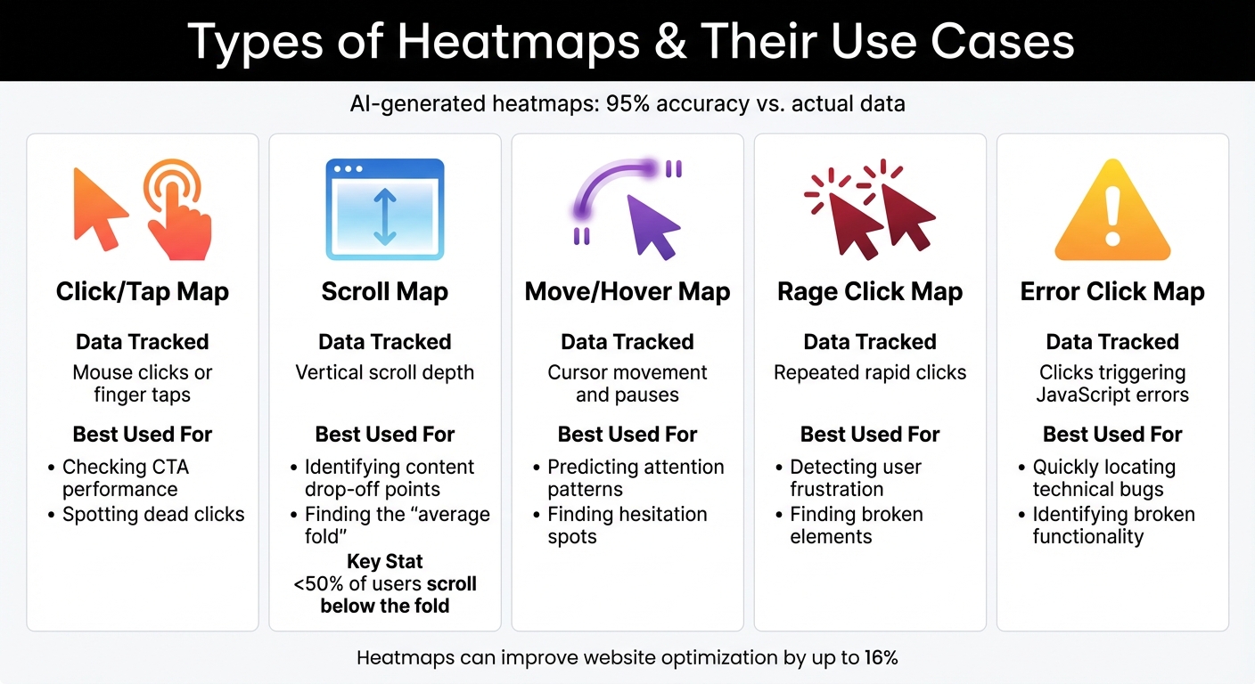 5 Types of Heatmaps and Their Use Cases for Landing Page Optimization