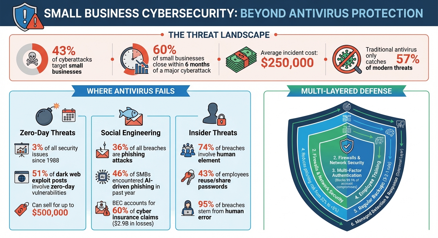 Small Business Cybersecurity Threats: Key Statistics and Protection Layers